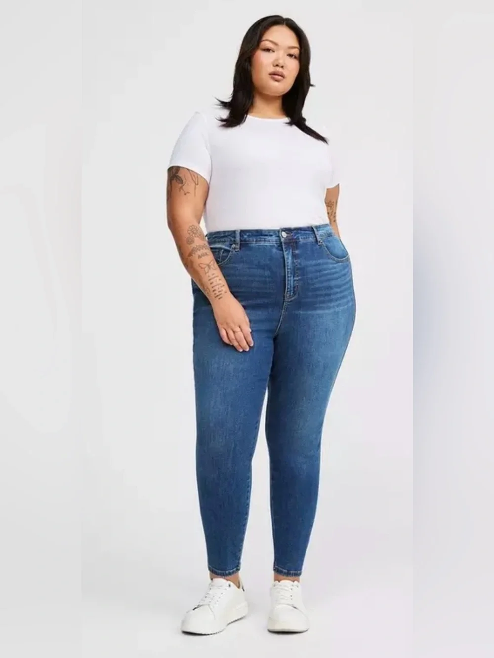 Torrid Trio High-Rise Blue Skinny Jeans Plus Size 16-20